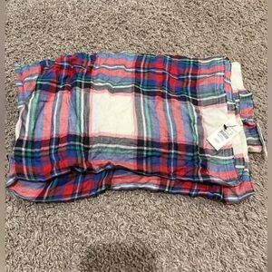 NWT Talbots Tartan Oblong Scarf Rayon Made in India , 30x 70”